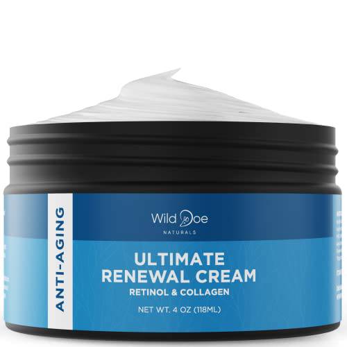 Retinol Cream for Face - Retinol Night Cream: The Ultimate Dark Spot Corrector, Neck Firming Cream, Wrinkle Cream for Face, Collagen Cream & Hyaluronic Acid Moisturizer w/ Shea Butter + Vitamin E -4oz