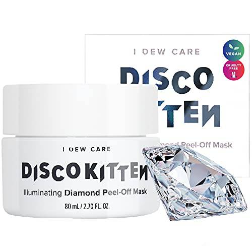 I DEW CARE Peel-off Mask - Disco Kitten | Illuminate Skin With White Water Lily and Diamond Powder, 2.70 Oz