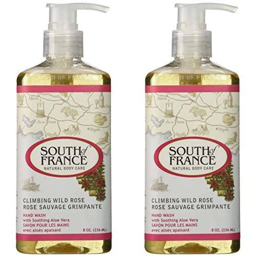 South of France Hand Wash, Climbing Wild Rose, 8 Ounce (Pack of 2)