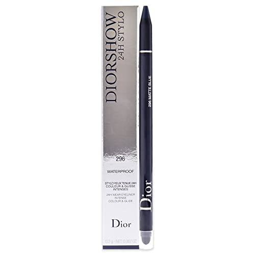 Christian Dior Diorshow 24H Stylo Waterproof Eyeliner - 296 Matte Blue Women 0.01 oz
