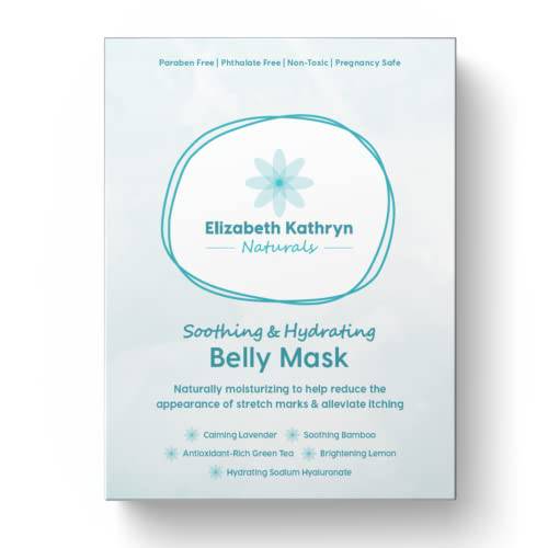 Soothing & Hydrating Belly Mask for Pregnancy Stretch Marks (Pack of 1) Belly Sheets Mask Perfect Size for 1st/2nd/3rd Trimester Natural & Hypoallergenic Pregnancy Must Haves Belly Mask to Reduce Itchy Bellies