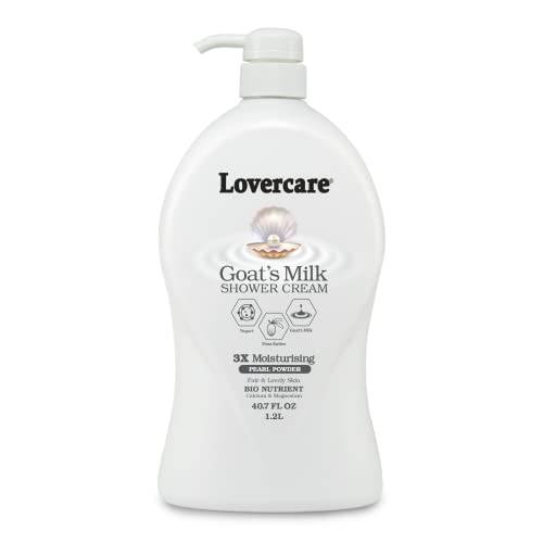 Lover’s Care Goat’s Milk Moisturizing Body Wash Shower Cream Pearl Powder & Licorie 40.7 Fl Oz