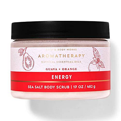Bath and Body Works Aromatherapy Guava Orange Sea Salt Body Scrub 17 oz