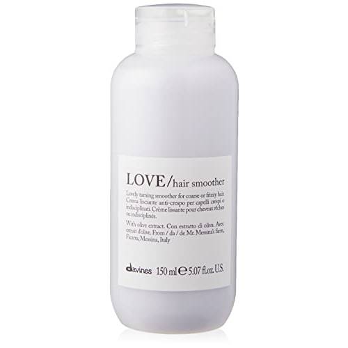Davines LOVE Hair Smoother, Leave-On Cream To Smooth Frizzy, Unruly Or Wavy Hair Weightlessly, 5.07 Fl. Oz.