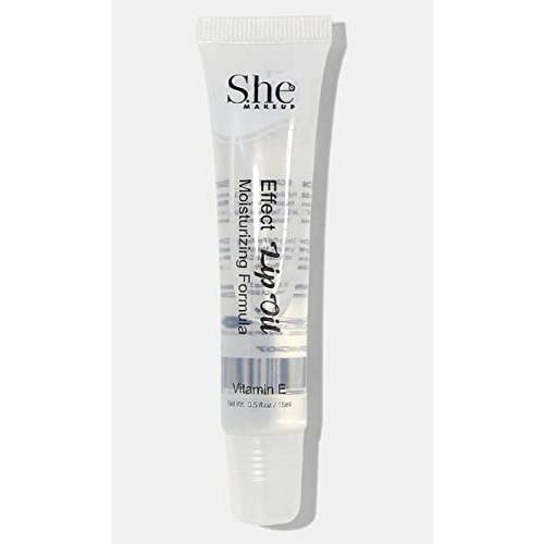 Effect Lip Oil by S.HE Makeup Clear Moisturizing Hydrating Lip Conditioner/Lip Gloss, 0.5oz/15ml (Clear), 4.5 Inch Squeeze Tube, .5 Ounce contents (LG07)