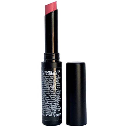 Mom’s Secret Natural Lipstick, Organic, Vegan, Gluten Free, Cruelty Free, Slim Package, Made in the USA, 0.07 oz. (Precious Pink Shimmer)