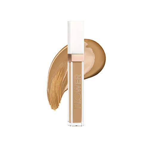Flower Beauty Light Illusion Full Coverage Concealer- Diffuse Dark Under Eye Circles, Weightless Formula, Crease Proof Makeup (Deep)