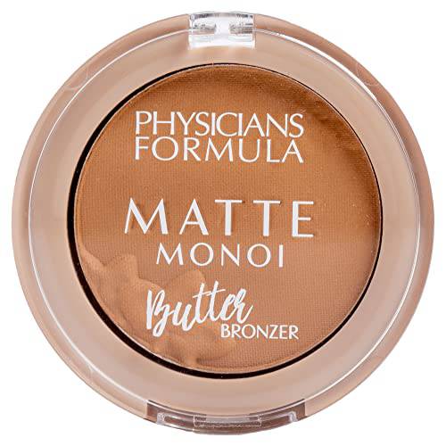 Physicians Formula Mini Matte Monoi Butter Bronzer, Matte Bronzer, Powder Face Matte Makeup, Dermatologist Tested, Essential Fatty Acids, Pro-Vitamins, Softens, Conditions, And Moisturize Skin