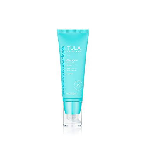 TULA Skin Care Face Filter Blurring and Moisturizing Primer | Smoothing Face Primer, Evens the Appearance of Skin Tone & Redness, Hydrates & Improves Makeup Wear | Original / Sunrise 1 fl. oz.