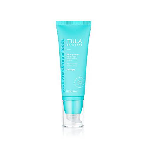 TULA Skin Care Filter Primer Luminizing & Moisturizing Primer | Prime, Smooth & Illuminate with a Filter-Like Finish | First Light, 1 fl. oz.