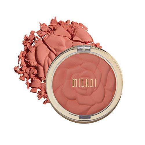 Milani Rose Powder Blush - Wild Rose (0.6 Ounce) Cruelty-Free Blush - Shape, Contour & Highlight Face with Matte or Shimmery Color