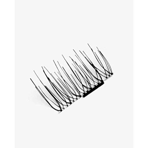 One Two Cosmetics Patented Ultra Lightweight Magnetic Eyelash set, Made in the USA (Bold Accent Half Lash)