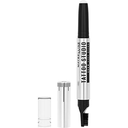 Maybelline New York TattooStudio Brow Lift Stick with Wax Conditioning Complex, Clear, 1 Count