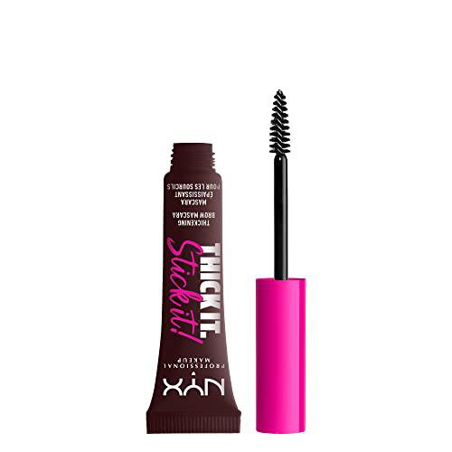 NYX PROFESSIONAL MAKEUP Thick It Stick It Thickening Brow Mascara, Eyebrow Gel - Espresso (dark brown hair with cool undertones)