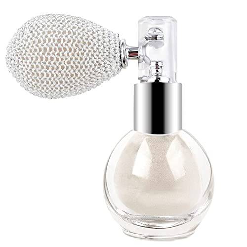 Body Glitter Spray for Hair and Body Face High Gloss Powder Shimmer Sparkle Powder Makeup Highlighter Spray for Face Body Cosmetic - Pearl White (01)