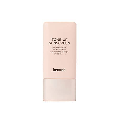 Heimish Bulgarian Rose Tone-up Sunscreen SPF50+ PA+++ 30ml / 1.01 Fl oz , All In one Make up sunscreen, UV Protection, Primer, Tone up moisture Facial cream