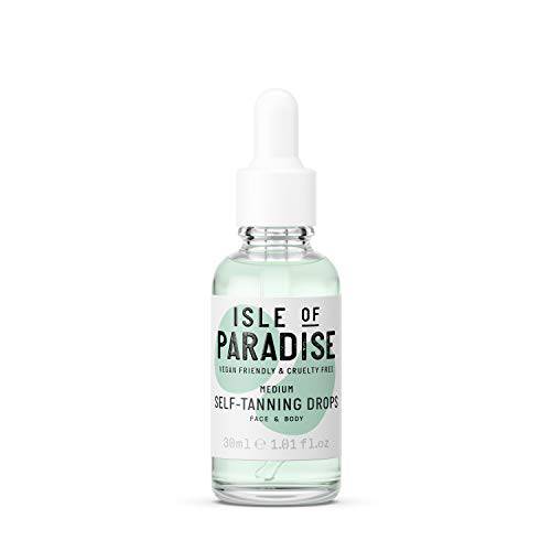 Isle of Paradise Self Tanning Drops - Color Correcting Self Tan Drops for Gradual Glow, Vegan and Cruelty Free, 1.01 Fl Oz