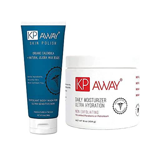 KPAway Keratosis Pilaris Lipid Repair Emollient + KPAway Skin Polish Gentle Exfoliating Body Wash