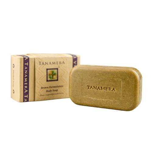 Tanamera Brown Formulation Body Soap • Vegan certified • Halal • Anti-Inflammatory, Skin Toning, Exfoliating, and Healing Body Soap for Smooth Skin
