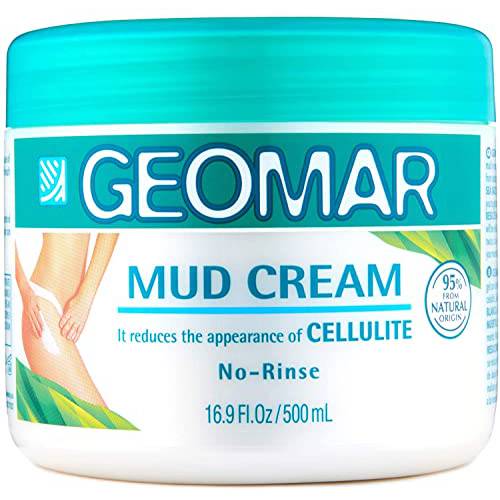 Geomar Anti Cellulite Cream - Fast Absorbing Body Firming and Tightening Cream For Belly, Thighs, Legs and Arms - Infused With Natural Caffeine, Clay and Dead Sea Nutrients For Visible Results