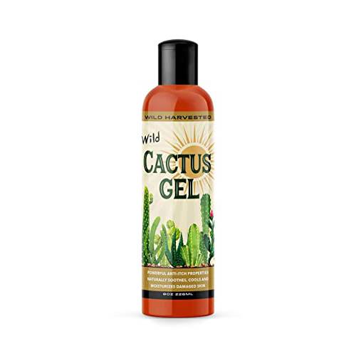 Cactus Juice Natural Soothing, Moisturizer, Skin Hydration - Wild Harvested for Dry Skin, Sunburns, Rashes and Itches 8oz