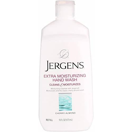 Jergens xtra Moisturizing Hand Wash Refill, Classic Cherry Almond 16 oz (Pack of 7)