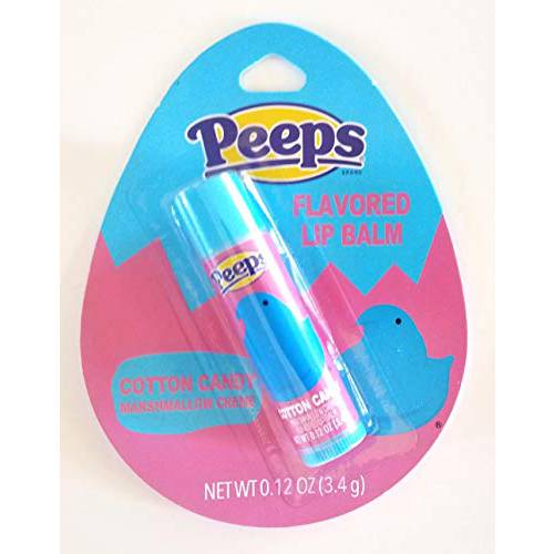 Peeps (1) Easter Candy Flavored Lip Balm - Cotton Candy Marshmallow Creme - Net Wt. 0.12 oz / 3.4 g