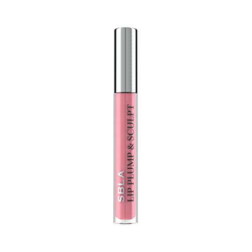 SBLA Beauty Double The Plump Lip Plump & Sculpt, Hydrating Lip Plumper Gloss, Instantly Plumps Lips, Reduce Fine Lines & Creates Fuller Pout, Christie (Natural Pink), 11 Oz