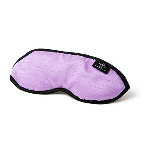Wild Essentials Infusion Sleep Mask Infused with French Lavender, Includes resealable Pouch to Keep Fresh, Nose Bridge to Block Light Below Eyes, Aromatherapy, Calming, Relaxing, Purple