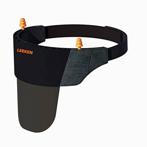 LEEKEN The World’s First Cotton Sleep Mask with Veil, 2 own Storage Cases on mask, Best Eye mask for Sleeping (Black+Gray)