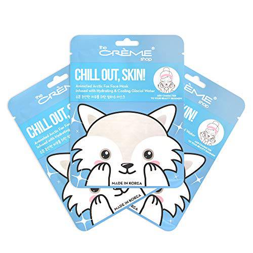The Crème Shop Korean Skin Care Animal Face Mask Sheet 3 Pack (Alien)