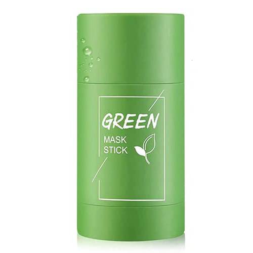 Green Tea Mask Stick,Face Moisturizes Oil Control,Deep Clean Pore,Improves Skin,Green Cleansing Tea Clay Stick,For All Skin Types Men And Women Facial Care Shrink Pores Remove Anti-Acne Natural Green Tea Purifying Clay Face Mask