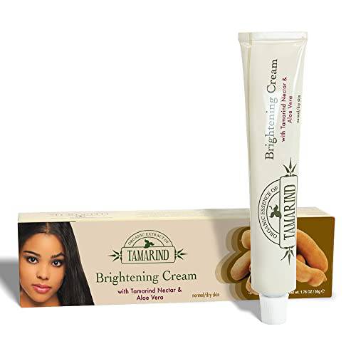 Organic Extract of Tamarind, Skin Brightening Cream - 1.7 fl oz / 50 ml - Dark Spot Cream for Hands, Knuckles, Body, Face, Underarm, Intimate Areas, with Glycering, for Men and Women