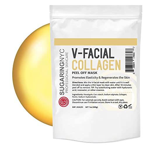 Vajacial Jelly Mask Collagen with Collagen Micro Elements V-Facial by Sugaring NYC 7oz 200g
