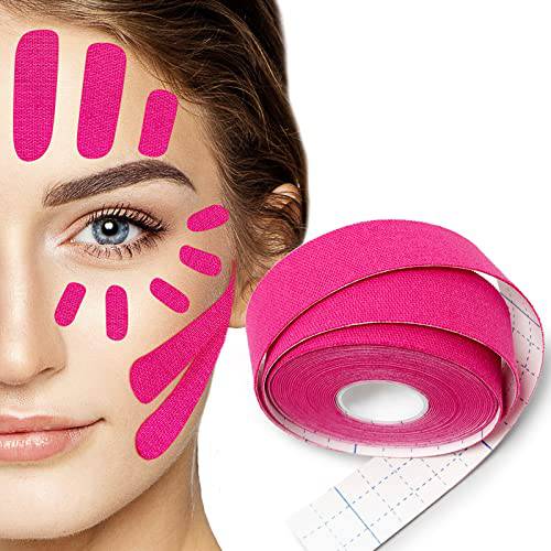 Wrinkle Patches - Face Eye Neck Lift Tape - Anti Wrinkle Tape - Multifunctional High Elasticity Forehead Frown Eye Facial Neck lip Mouth Wrinkles Treatment Band Mask Sticker Chin Strap - 2.5CM*500CM