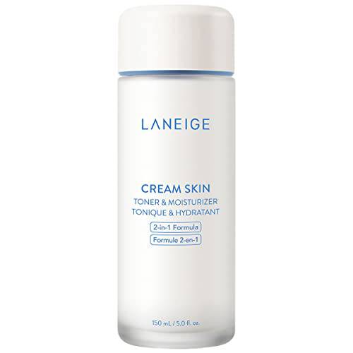 LANEIGE Cream Skin Toner & Moisturizer: 2-in-1 Amino Acid Rich Liquid, Soothe, Hydrate, and Strengthen Skin’s Moisture Barrier