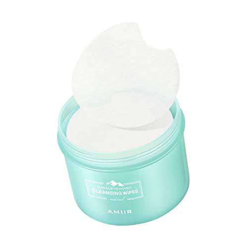 AMIIR 100’s Jar Pre-Moistened Face Makeup Remover Wipes Sensitive Skin All-In-One Facial Cleansing Hydrating NO-DRY-OUT Gentle Alcohol-Free, 1 Jar