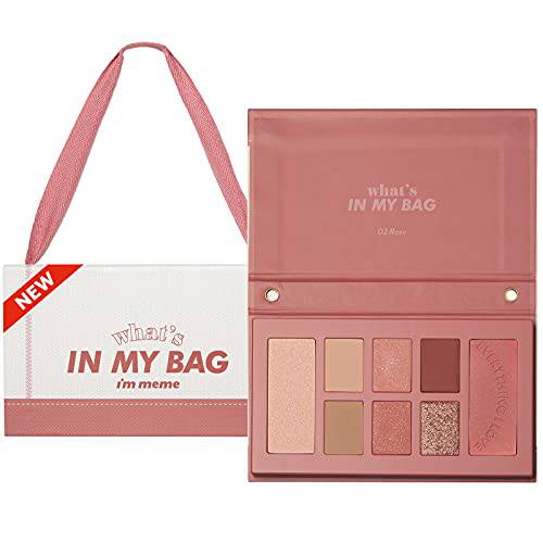 I’m Meme 3-in-1 Multi Palette - What’s In My Bag | 6 Eyeshadows, 1 Blush, and 1 Contour Shades, Matte, Shimmer, Glitter, 01 Brown, 0.44 Oz