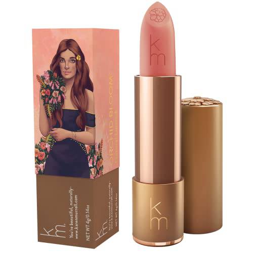 Karen Murrell Natural Lipstick - 14 Orchid Bloom - Semi-Glossy Finish, Everyday Nude Color - Moisturizes & Hydrates Lips - Paraben & Cruelty Free