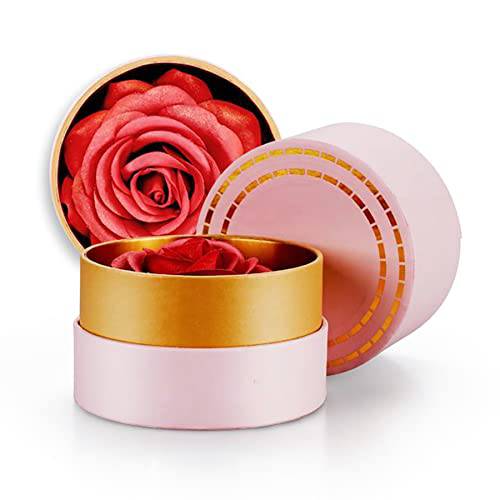 HALOWORKER 3D blooming Rose Blush on Makeup Natural Makeup Long-lasting Highlight Rose Blushes Premium Gift Box (Blush Brush Included) (Deluxe Edition)