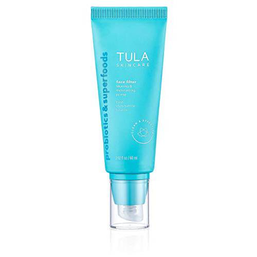 TULA Skin Care Supersize Face Filter Blurring and Moisturizing Primer | Smoothing Face Primer, Evens the Appearance of Skin Tone & Redness, Hydrates & Improves Makeup Wear | 2.02 fl. oz.