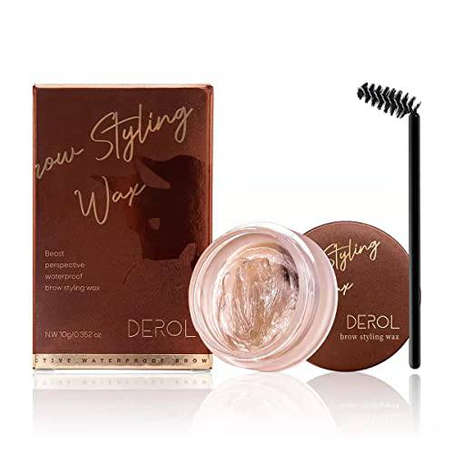 Clear Eyebrow Gel,Professional Brow Gel with Brush ,Eyebrow Wax Kit for Shaping and Defining , Long-Lasting and Secure Hold