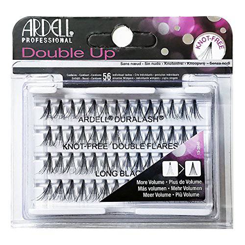 Ardell Double Individuals Knot Free Double Flares Black Long (2 Pack)