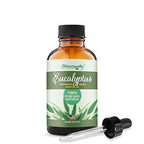Naturopathy Eucalyptus Essential Oil, Therapeutic Grade, Premium Quality Perfect for Aromatherapy (4 fl oz)