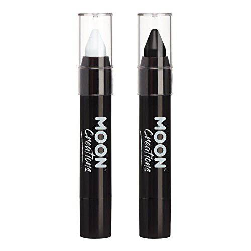 Face Paint Stick / Body Crayon Monochrome Set Makeup for The Face & Body by Moon Creations - 0.12oz