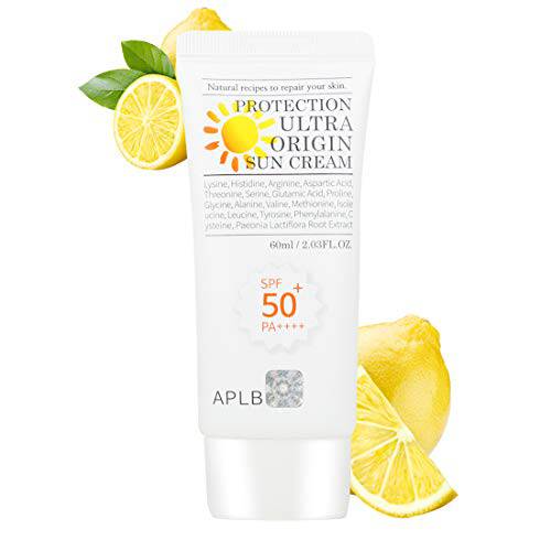 APLB Protection Ultra Origin Sunscreen SPF 50+/PA++++ 2.03 fl. Oz (60ml) | Korean Skin Care, Sun Cream, Non-Sticky and Non-Greasy, Sunscreen Moisturizer |