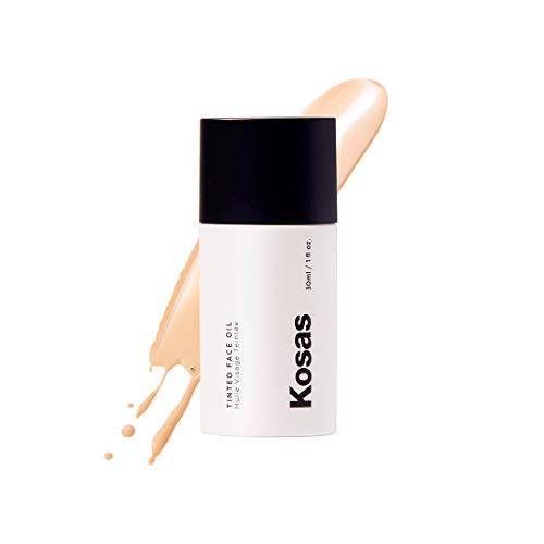 Kosas Tinted Face Oil | Nourishing, Light-Coverage Tinted Foundation, (Tone 01)