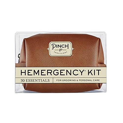 Pinch Provisions Hemergency Kit for Men, Includes 30 Must-Have Emergency Essential Items, Mid-sized, Multi-Functional Zipper Pouch, Perfect for Birthday or Bachelor Party Gift