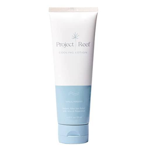 Project Reef - Natural After-Sun Relief Cooling Lotion, with Organic Aloe Vera & Peppermint, Hydrating for Sunburn, Dry Skin | Plant-Based, Sustainable, Ideal for All Types of Skin
