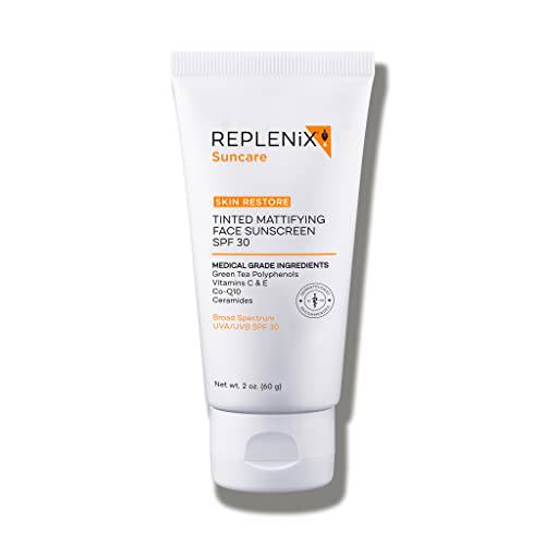 Replenix Tinted Mattifying Sunscreen, SPF 30, 2 Ounce